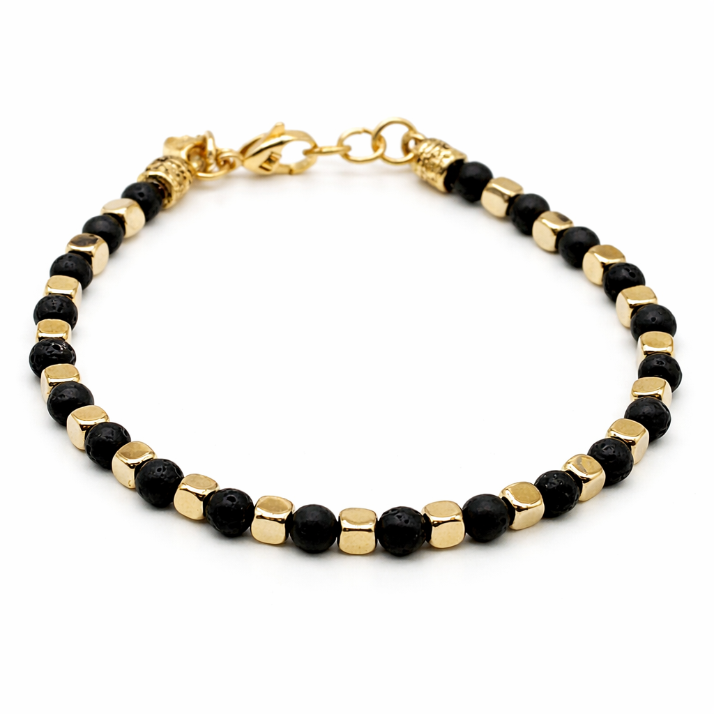 BRACCIALE EMATITE e PIETRA LAVICA